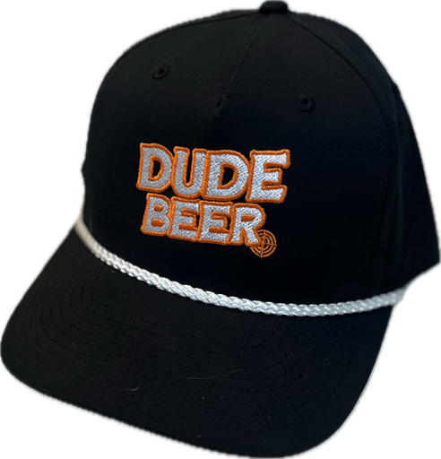 [DBFLBWR] DUDE BEER/FULL LOGO - BLACK / WHITE ROPE 